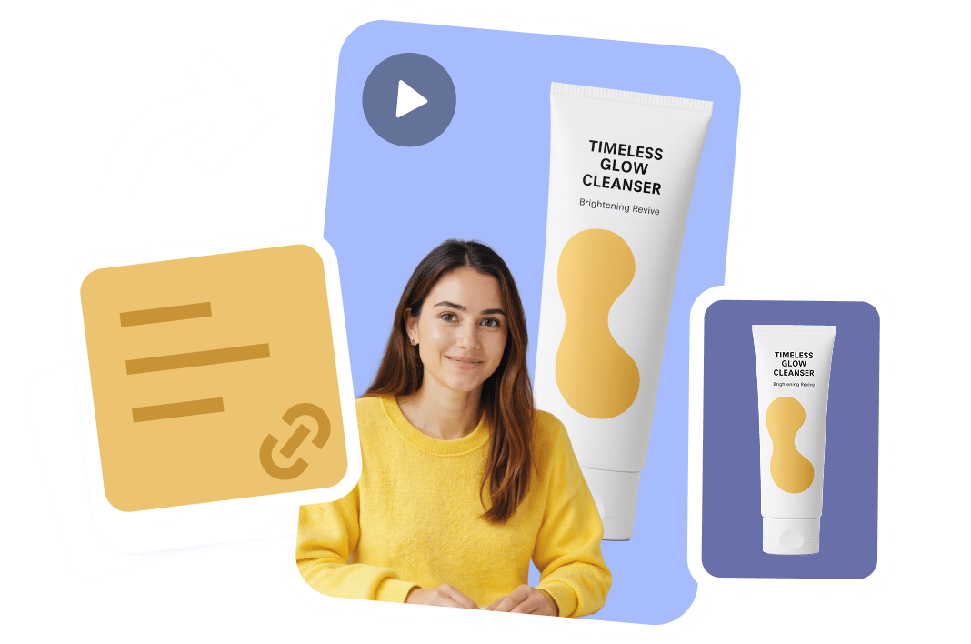 Transformez n'importe quel lien en une publicité vidéo AI complète