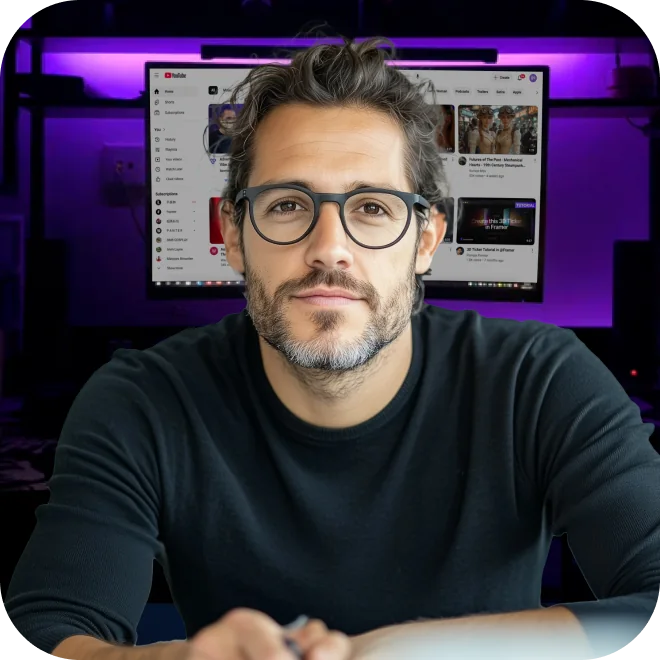 Final composited green screen video frame