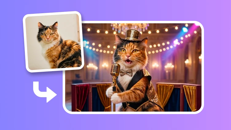 A pet starring in a funny skit video