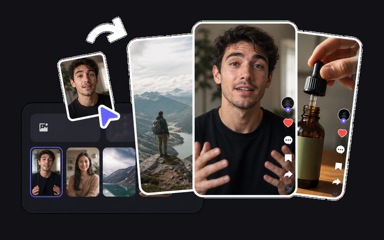 Работен процес на AI генератор на TikTok видеа за създатели на кратко съдържание за социални мрежи