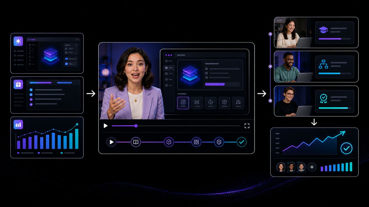 Customer education video workflow turning release notes and help articles into narrated product modules