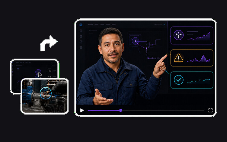 SOP video maker workflow turning a written procedure and screen recording into a narrated module