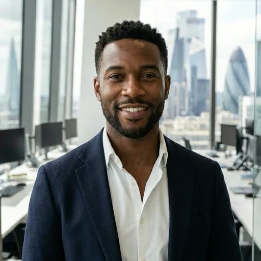 Professional man in an office blazer