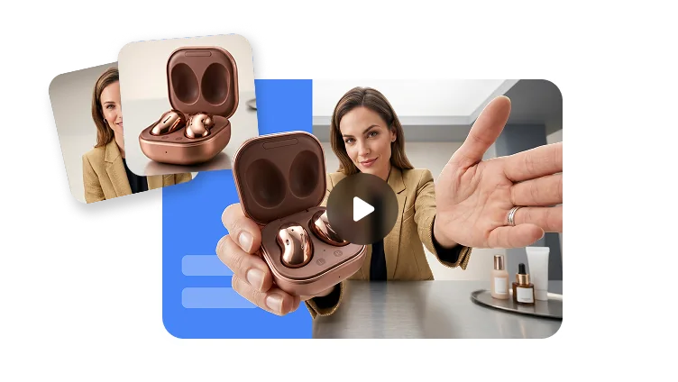 Conceito da interface do gerador de vídeo com IA