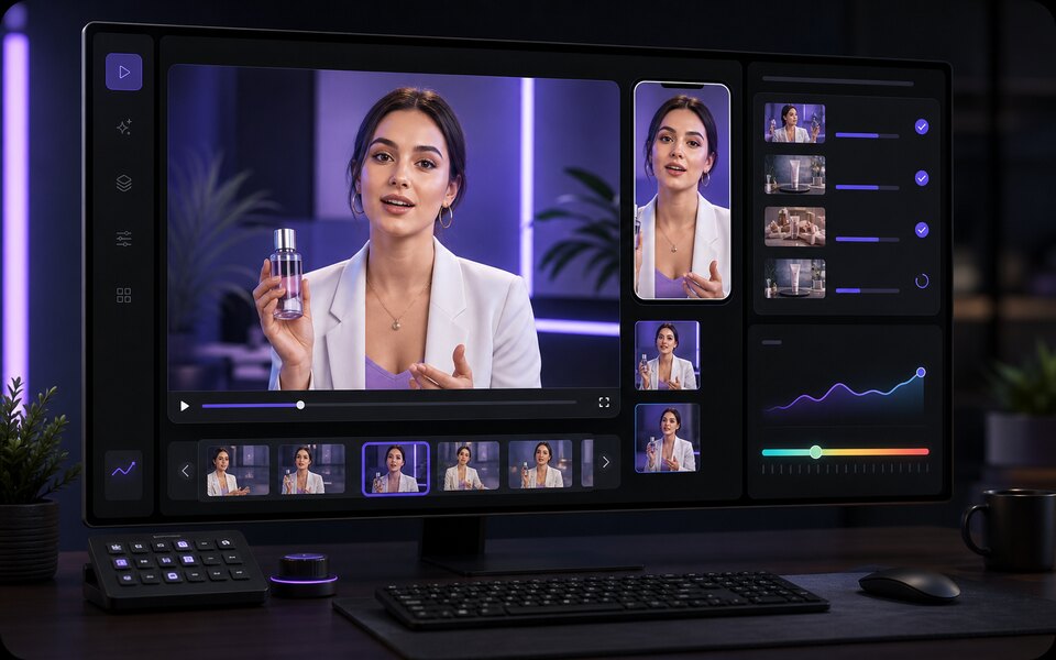 Upscaled campaign video ready for ads