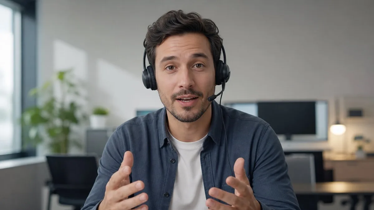 فيديو دعم بأفاتار ناطق مكتمل أرجعته VisionStory API