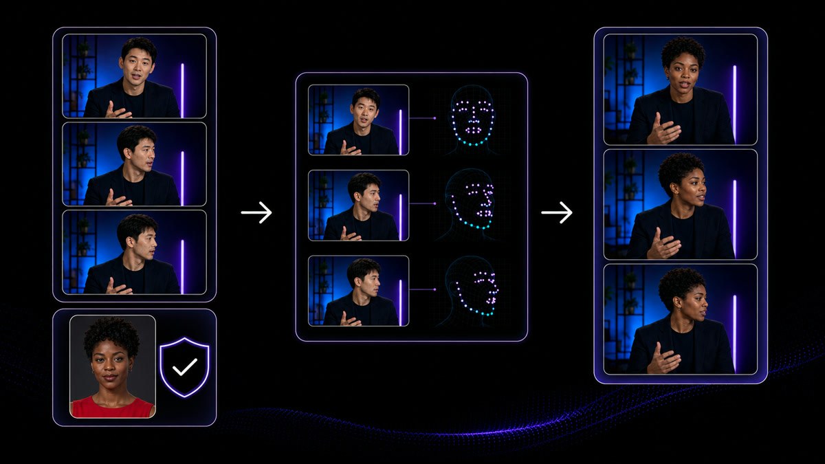 How to face swap a video with AI — step-by-step guide by VisionStory